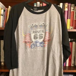 Bon Jovi Lost Highway concert raglan sleeve shirt